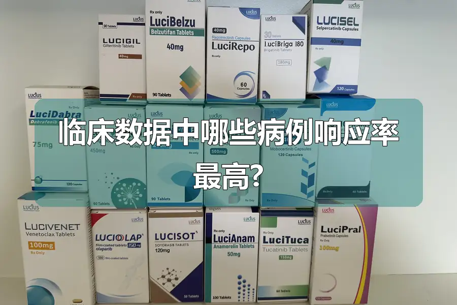 临床数据中哪些病例响应率最高?